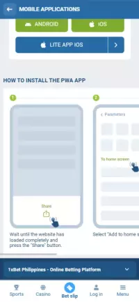 Installation for iPhone